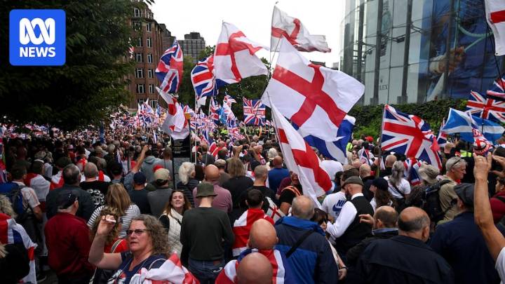 Thousands gather for UK anti-immigration rally and counter protests