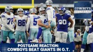 The Cowboys won a thriller over the Giants in overtime for their first win of the season.