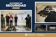 Operativo en Ciudad Constitución deja tres detenidos y arsenal asegurado