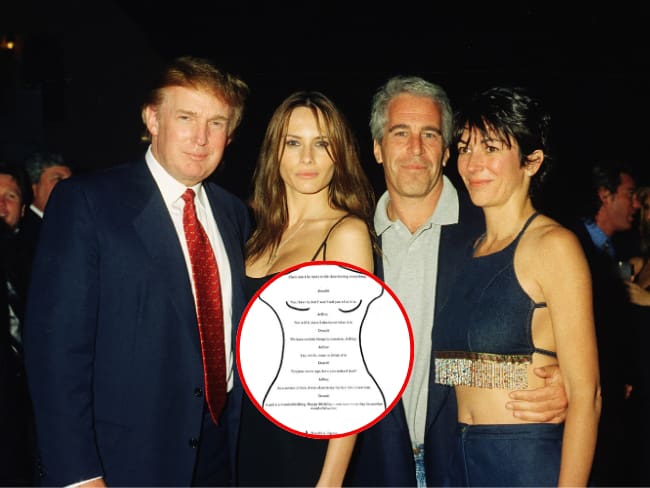 Demócratas publican carta de cumpleaños de Trump a Epstein, la Casa Blanca dice que es falsa