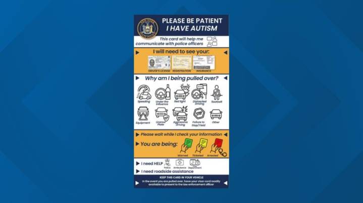 New York State Police introduce autism visor card program to ease interactions