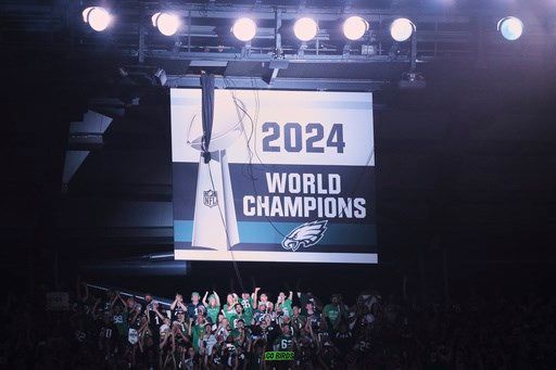 Eagles unveil 2024 Super Bowl banner amid fireworks before NFL opener against Dallas