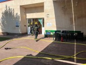 Extinguido un incendio en una nave de Aspadec en El Terminillo