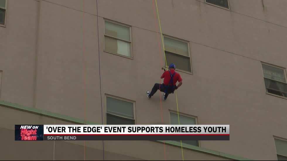 "Over the Edge" event for homeless youth in South Bend