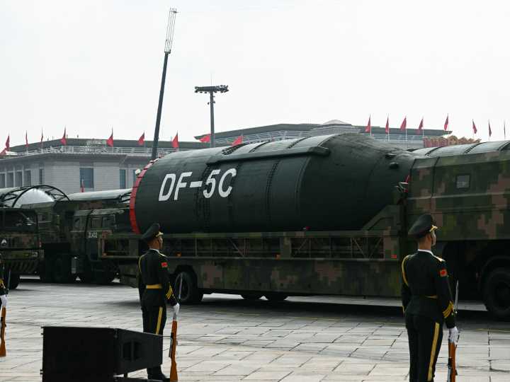 China’s Xi oversees massive military parade with Putin, Kim in attendance