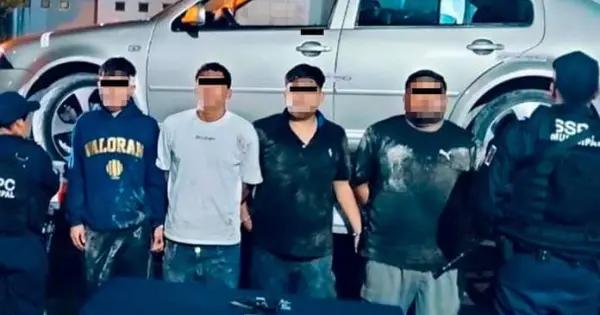 Tras persecución, capturan a cuatro sujetos armados