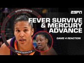 WNBA Semifinals REACTION 🍿 Mercury eliminate Lynx & Fever force a Game 5 vs. Aces