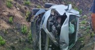 Tres personas hospitalizadas tras un vuelco en Ruta 66