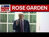 WATCH: Trump hosts Rose Garden dinner at White House