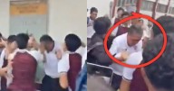 VIDEO: Alumnos dan paliza a director del Cetis 78 acusado de acoso sexual contra las mujeres