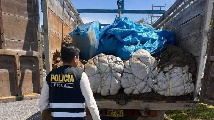 Tacna: Policía decomisa peluches de contrabando en un camión abandonado en carretera a Palca