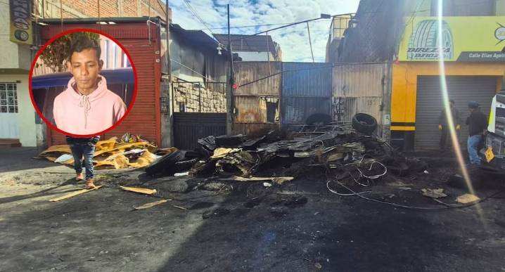 Arequipa: Extranjero quemó local de venta de llantas por 300 soles
