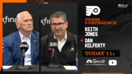 Keith Jones and Dan Hilferty meet with media ahead of Flyers training camp