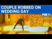 Wedding crasher steals $60,000 from newlyweds