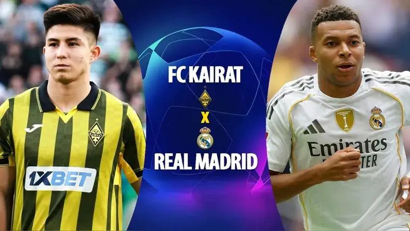 Real Madrid vs Kairat EN VIVO: juegan en Kazajistán por la fecha 2 de la fase liga de la Champions League