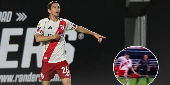 El gol de Nacho Fernández para River Plate ante Estudiantes de La Plata que convalidó el VAR