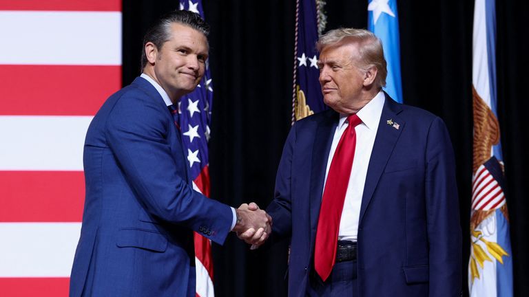 Hegseth and Trump declare end to 'woke' military - as defence secretary scolds 'fat troops'