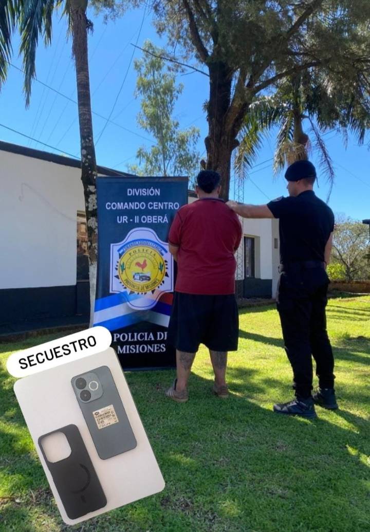 Bajo la excusa de hacer una llamada pidió prestado un celular y se dio a la fuga, la policía lo detuvo