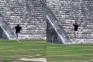 Otro más: Extranjero intenta subir al templo de Kukulcán en Chichén Itzá