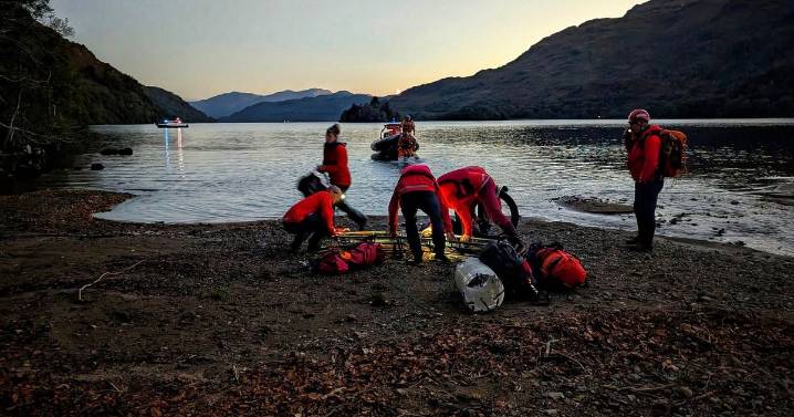 'Exhausted walker' near Loch Lomond stretchered to safety in rescue operation