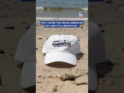 We all need a beach day and this Fox News Proud American Embroidered Hat