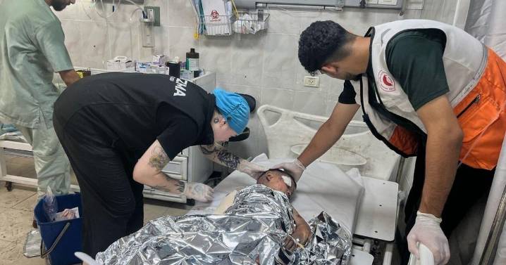An American nurse in Gaza City films a hospital's collapse as Israeli forces surround it