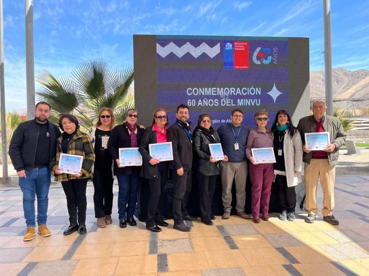 Con reconocimiento al funcionariado activo y jubilado el MINVU Atacama celebra sus 60 años de historia