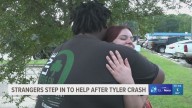 'I'm not a hero, just a regular person' | Stranger's act of kindness during Tyler crash sparks reunion after Facebook post.