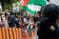 Dez persoas detidas nas protestas propalestinas ao paso da Volta pola provincia de Lugo