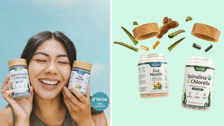 Feeling bloated? Get 20% off the Snap Supplements Gut Glow duo
