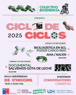 “El cine como pedal cultural en Rancagua: Ciclo de Ciclos 2025”