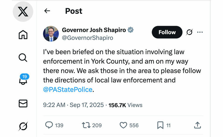 3 police officers killed, 2 injured in Pennsylvania shooting, state police commissioner says