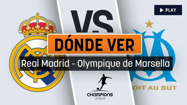 A qué hora juega el Real Madrid contra el Olympique de Marsella y dónde verlo en directo por televisión en la Champions League