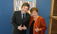 Milei se reune con Kristalina Georgieva en Washington
