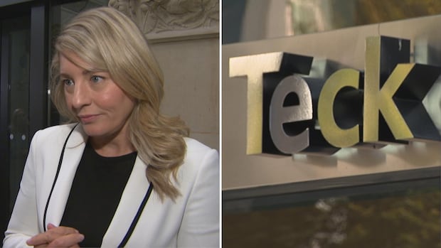 Joly says Teck, Anglo CEOs will have to convince her mergers are in national interest