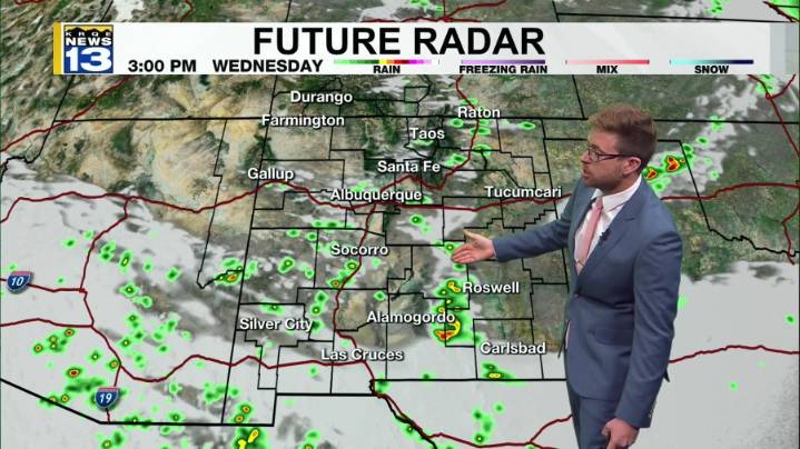 Strong storms possible in parts of New Mexico