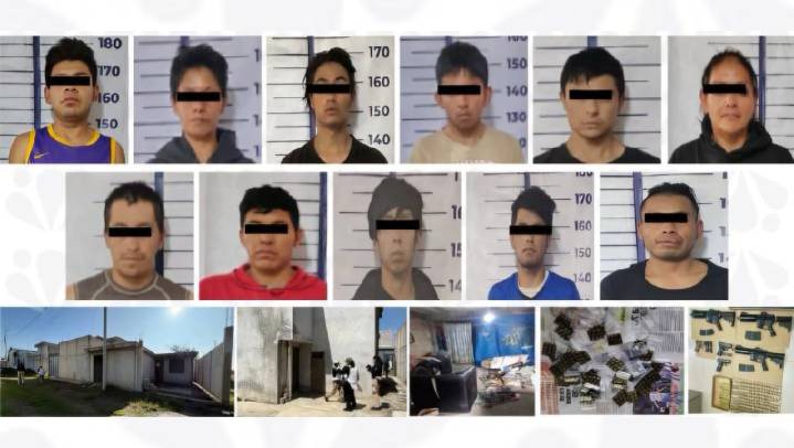 Operativo por jóvenes desaparecidos deja 11 detenidos en Amozoc, Puebla