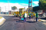 Obras Públicas trabajó en el mantenimiento de la calzada en Av. Belgrano y Solís