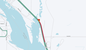 Semi crash leads to lane closure on US 12 near Burbank