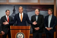 Government shutdown draws closer as congressional leaders head to the White House