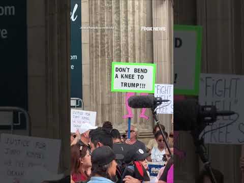 WATCH: Protestors surround Jimmy Kimmel's studio following cancellation