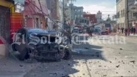 Choque de auto contra poste en Calpulalpan deja a dos jóvenes heridos y provoca apagón