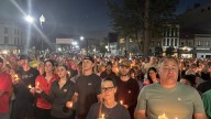 Hundreds gather in Newark for vigil honoring Charlie Kirk, calling for prayer