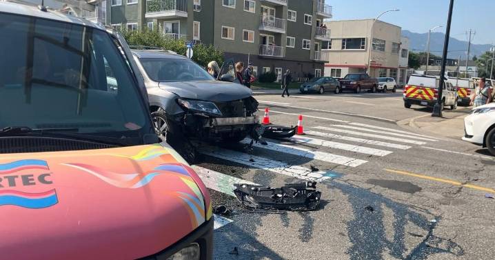 Crash sends driver to hospital