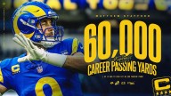 Matthew Stafford reaches 60,000 career passing yards