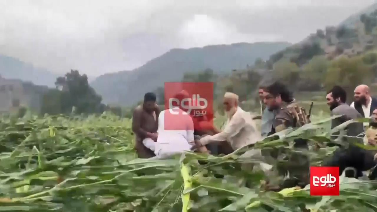 Wounded moved to helicopters in Kunar Province after earthquake strikes