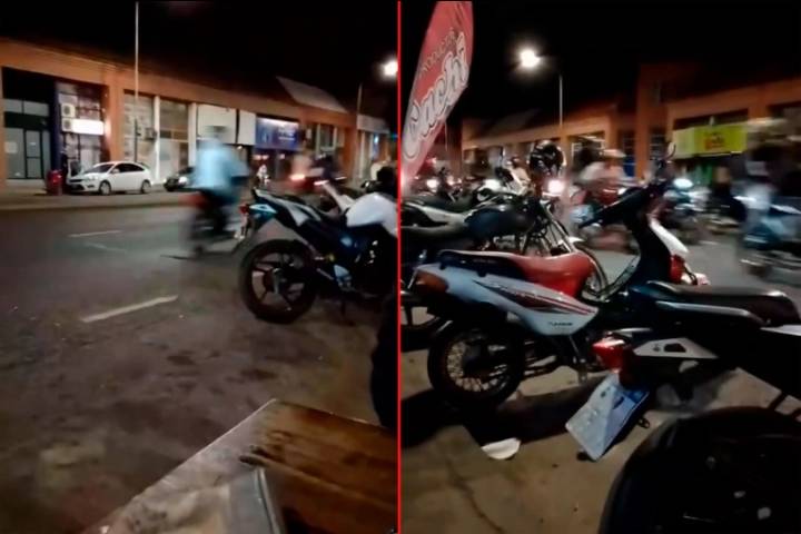 Captaron a un centenar de motos haciendo "willy" y a rápida velocidad en transitada avenida: el video