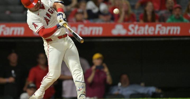 Mike Trout homers twice, and Angels push Astros to brink of playoff elimination with 4