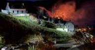 Cops recover human remains in hunt for woman missing after blaze in Scots village