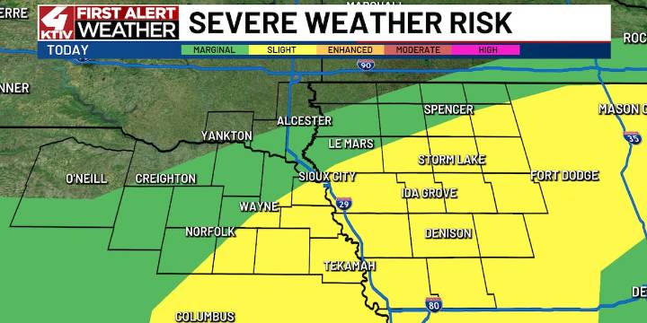 Severe storms possible Monday evening into early Monday night